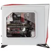 GABINETE GAMER CORSAIR CARBIDE SERIES SPEC-ALPHA BRANCO/VERMLHO