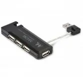 HUB 4P USB 2.0 MTEK A-HUB HB1011 PRETO