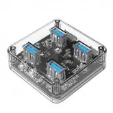 HUB 4P USB 3.0 ORICO MH4U-U3-10-CR TRANSPARENTE