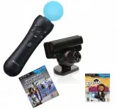 JOYSTICK PS3 SONY MOVE KIT COM 2JOGOS E CAMERA