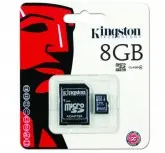 MEM CARD MICRO SD 8GB KINGSTON 2X1 SDC4