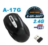 MOUSE WIR. OPTICO SATELLITE A-17G PRETO