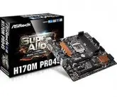 PLACA MAE S1151 ASROCK H170M PRO4 VGA/HDMI/USB3.0/DDR4