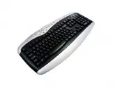 TECLADO VIEWTECH PS/2 KM-2925 MULTIMEDIA PORTUGUES PRETO/PRATA