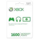 XBOX 360 CARTCO DE JOGO 1600 MICROSOFT PONTOS 56P-