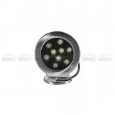REFLETOR LED EM INOX 9 WATTS