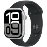 Apple Watch Series 10 46 Mm/M/L Mwx03Lw A2999 Gps - Silver Aluminum/Black Sport