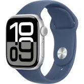 Apple Watch Series 10 46 Mm/S/M Mwwl3Lw A2999 Gps - Silver Aluminum/Denim Sport