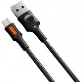 Cabo Micro USB MOXOM MX-CB146 1 Metro - Preto/Laranja