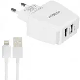 Carregador Lightning Moxom Mx-Hc03 2 Usb - Branco