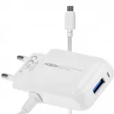 Carregador Micro Usb Moxom Kh-66 Usb - Branco