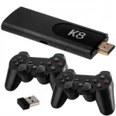 Console Gamestick K8 Com 2 Controles - Preto