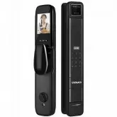Fechadura Eletrônica Para Porta Satellite Sl-76M - Cinza/Preto