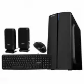Gabinete Satellite K-704 + Mouse A-33 + Teclado Ak-910 + Speaker S-001 - Preto