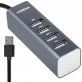 Hub Usb Moxom Mx-Hb04 Com 4 Portas Usb 2.0 - Cinza