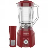Liquidificador Britânia BLQ970V Turbo 900 watts 4 Velocidades + Pulsar 220V ~ 50/60 Hz - Vermelha