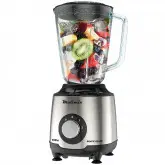 Liquidificador Molimix Pratic Glass Mlv-600 600 Watts 2 Velocidades + Pulsar 127V ~ 60Hz - Prata/Preto