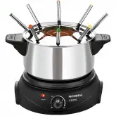 Panela Elétrica De Fondue Mondial Le Gourmet Ii Fd-02 De 1.500 Watts 220 - 240 V ~ 50/60 Hz - Preta/Prata