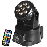 Refletor Led Megastar Ls017 Com 7 Leds Bivolt - Preto