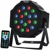 Refletor LED MegaStar LSPA18RC com 18 Leds Bivolt - Preto
