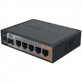Roteador Mikrotik Routerboard Hex S Rb760Igs Com 5 Portas Ethernet De 10/100/1000 Mbps - Preto