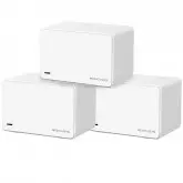 Roteador Wireless Mercusys H80X Ax3000 (3-Pack) Dual Band 574 + 2402 Mbps - Branco