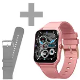 Smartwatch G-Tide Q1 Com Bluetooth - Rosa + Pulseira