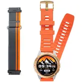 Smartwatch Mibro Gs Active Xpaw016 Com Gps/Bluetooth - Dourado/Laranja + Pulseira