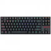 Teclado Gaming Mecânico Sem Fio Redragon APS Pro K607P-KBS Inglês com Backlight RGB - Preto
