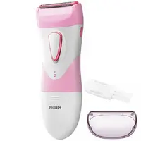 Depilador Philips Satinshave Essential Hp6306 00 A Pilha - Branco Rosa em Mega Eletrônicos