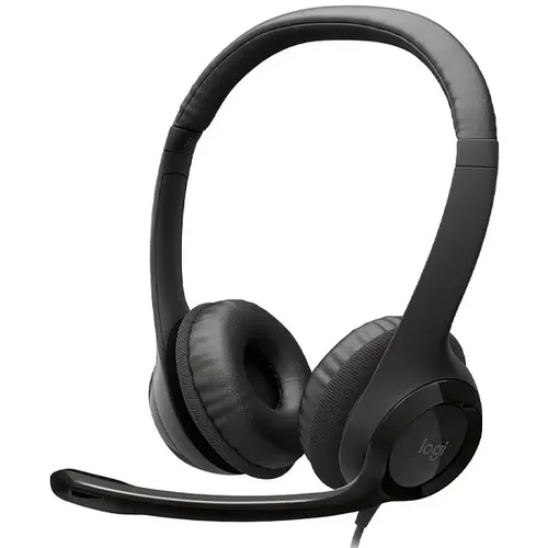 Headset Logitech H390 Com Usb Para Pc - Preto