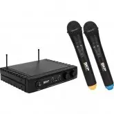MICROFONE SKP UHF-261 SEMFIO 2MIC C/8 UN