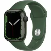 Apple Watch Series 7 de 41mm MKN03LL/A GPS (Caixa de alumínio Verde/Pulseira esportiva Verde Trevo)