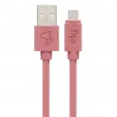 Cabo ELG M515PKMAX USB a MicroUSB (1.5 metros) - Rosa