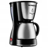 Cafeteira Elétrica Mondial Dolce Aroma C-34JI-15X para até 15 Xícaras/220V - Prata/Preto