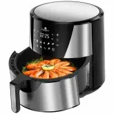 Fritadeira Elétrica Electrobras AirFry Max Digital EBAF-85RD com 1700W/8.5L/220V - Prata/Preto