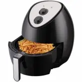Fritadeira Elétrica Mitsuo Smart Airfryer GLA-605 com 1400W/3L/220V - Preto/Prata