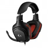 Headset Gamimg Logitec G332 / Driver de 50 mm - Preto/Vermelho