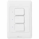 Interruptor de Parede Inteligente 4life Smart Light Switch FL811-3 Wi-Fi/3 Botões/Bivolt - Branco