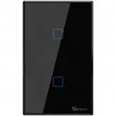 Interruptor de Parede Inteligente Smart Sonoff T3US2C Wi-Fi/2 Botões - Preto
