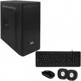 Kit Gabinete Mtek Barebone DK04 com Fonte + Speaker + Teclado Espanhol + Mouse - Preto