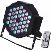 Lâmpada RGBW Giratória Megastar LS-PA36RC 18W/36LED/Bivolt - Preto