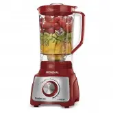 Liquidificador Mondial Turbo Inox L-1100-RI com 1100W/3L/220V - Vermelho