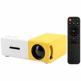 Mini Projetor Tucano TC-Y30 HDMI/USB/microSD/LED - Branco/Amarelo