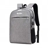 Mochila para Notebook Kolke KVM-339 com Cadeado - Cinza Claro