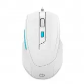 Mouse Gaming HP M150 com 6 botões e 1600 de DPI ajustável - Branco