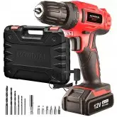 Parafusadeira e Furadeira Elétrico Mondial Power Tools FPF-06M com 14 Acessórios/Recarregável - Preto/Laranja