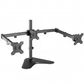 Suporte para Monitor ELG T1236N Articulado para 3 monitores de 13? a 27? (De Mesa) - Preto