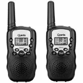 Walkie Talkie Quanta QTRAC03 Até 3KM/Pilha AA - Preto