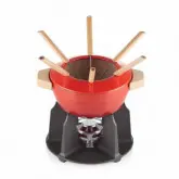 Le Creuset Luxe Fondue Set Cerise 2460